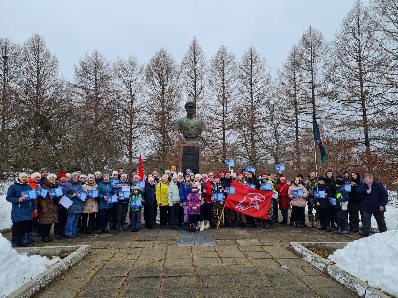 24 марта команды учеников, педагогов и Юнармии КОГОБУ СШ Подосиновец.